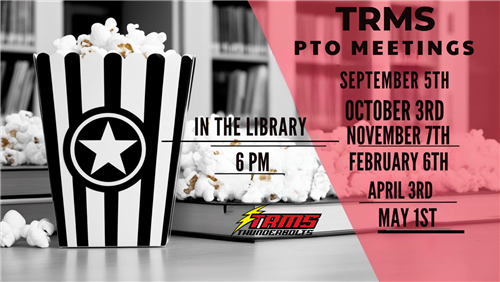 image of popcorn with list of PTO Meetings